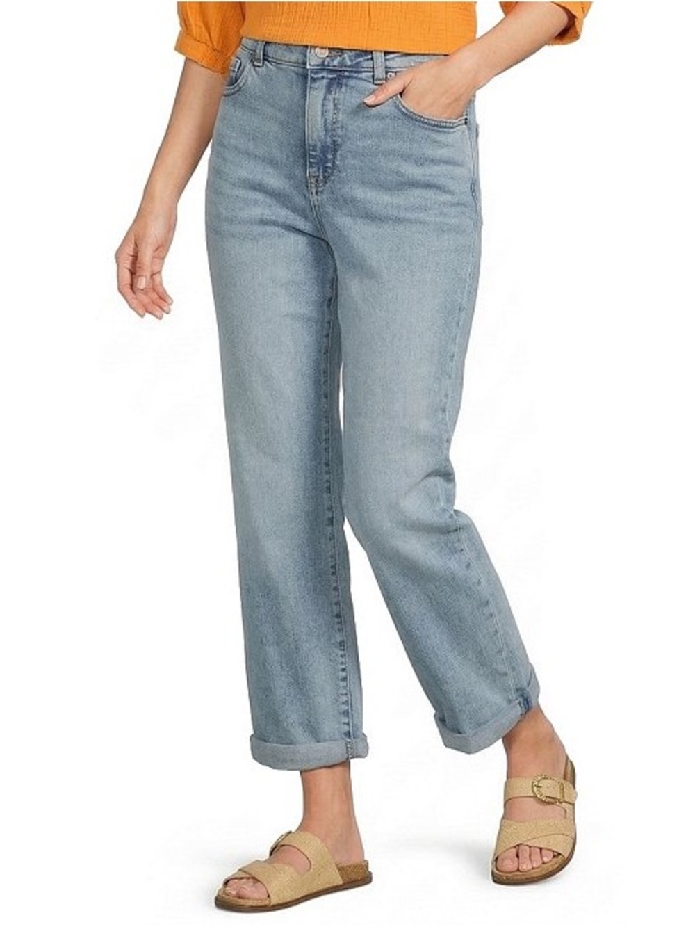 NYDJ Bailey Cropped Jeans 10P NWT Re-New Lift Tuck Light Wash